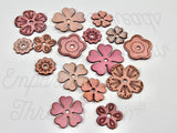 Rivet on Flowers in Leather